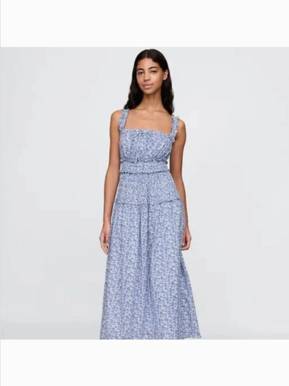 Gap × DÔEN Floral Midi Dress - Size XXS